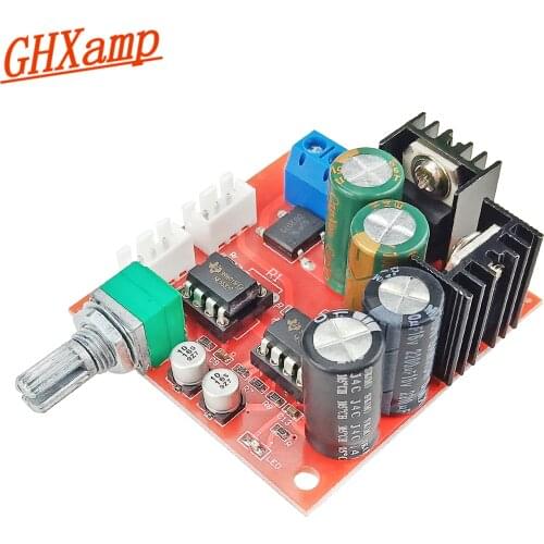 GHXAMP NE5532 Dual Op-Amp Preamp Stereo Audio Preamplifier Module Adjustable Magnification Dual AC 10-16V 1pc