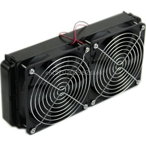 Computer Accessories 1pc 240mm Aluminum Computer Radiator Water Cooling Cooler 2 Fans For CPU Heatsink Jy23 19 Dropship