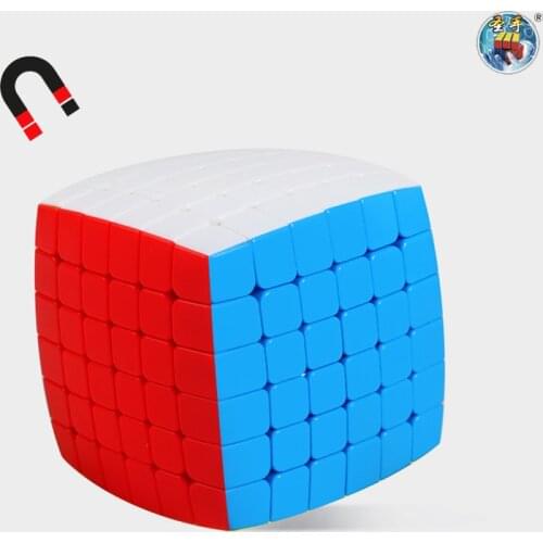 ShengShou Mr.M 6x6x6 Magnetic Cube Pillowed 6x6 Speed Cube SengSo Mr.M Stickers Cubo Magico Puzzle kids Toys Gift for Children