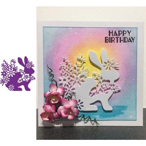 Rabbit Animals Metal Cutting Dies for Scrapbooking New 2019 Cutting Embossing Stencils Paper Craft Die Paper Cards Making
