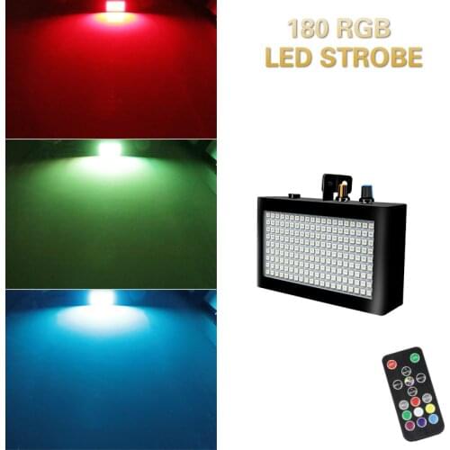 Mini Home Party Light Strobe DJ Light RGB Flash Lights Remote Auto Control Strobo Lamp Projector For Stage Laser Dmx Disco Show