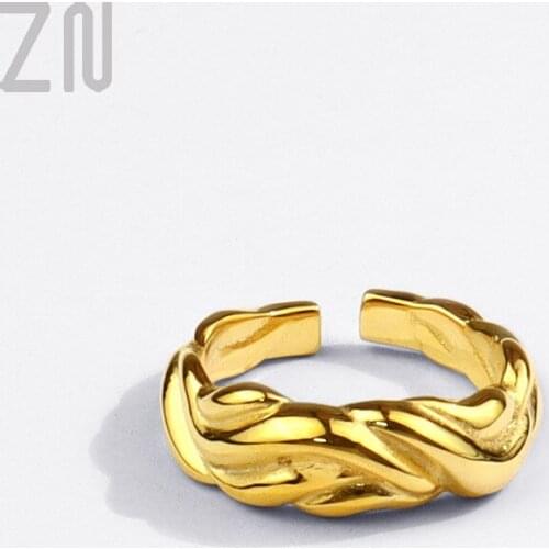 ZN 2021 New Trendy Personality Irregular Lady Ring Creativity Design Opening Finger Rings for Women Fashion Jewelry Gifts Hot