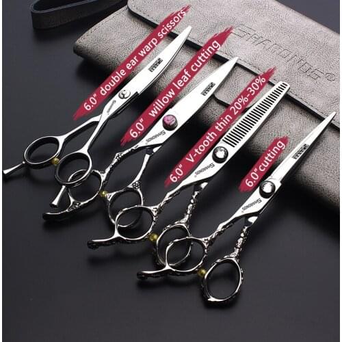 New Japan 440c Free Custom Logo Barber Shop Hairdresser Special Scissors For Hairdresser For Beauty Salon hair scissors set