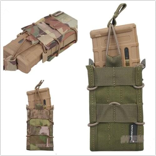 NEW Hunting Airsoft Single Magazine Pouch military army MOLLE EMERSON EM6345 khaki brown black