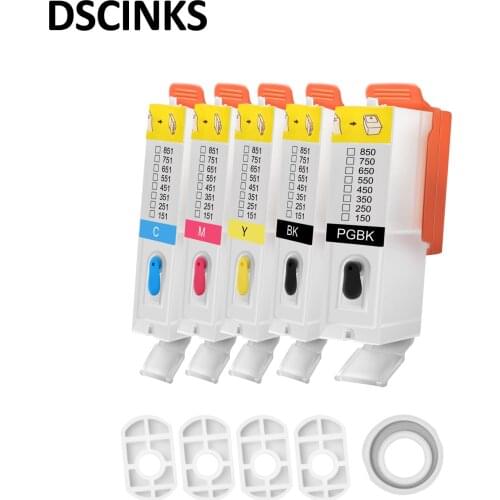 PGI-550 CLI-551 Refillable Ink Cartridge for Canon IP7250 MG5450 MX925 MG5550 MG6450 MG5650 MG6650 IX6850 MX725 MX925 550 + Chip