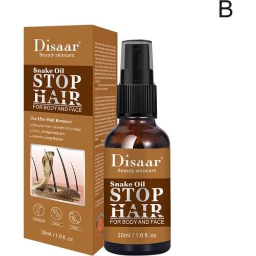 30ml Powerful Permanent Painless Skin Smooth Repair Body Care Oil Hair Removal Spray Stop Hair Growth Inhibitor Shrink Pores