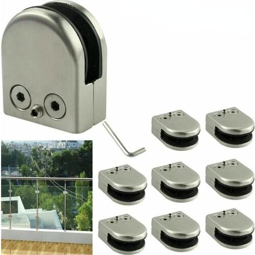 Stainless Steel Glass Clamp Glass Plated Brackets Zinc Alloy Chrome Finish Shelf Holder Support Brackets Clamps