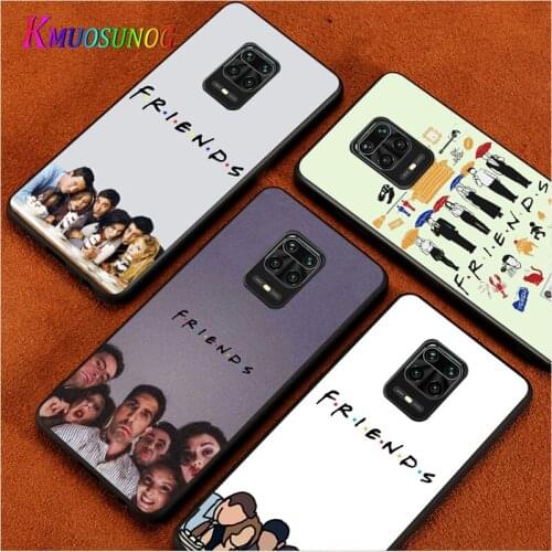 Friends tv Show For Xiaomi Redmi Note10 10S 9T 9S 9 8T 8 7 6 5A 5 4 4X Prime Pro Max Black Phone Case