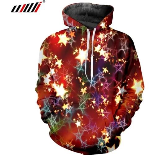 UJWI Band Christmas Costumes Star Decoration Hoodie Sweatshirt Men/Women 3D Print Hip Hop Tracksuit Tops Streetwear Pullovers