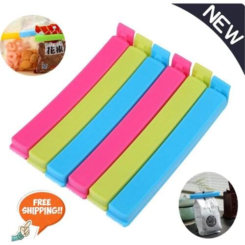 Food Bag Clips 10/20PCS Househould Food Snack Storage Seal Sealing Bag Clips Sealer Clamp Food Close Clip Seal Kitchen Tool
