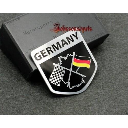 10X GERMANY Flag car emblem sticker 3D Aluminum Badges Emblem car sticker 50mm*50mm good quality car body sticker Car Styling