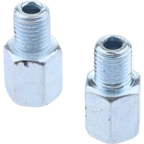 2 Pcs Motorcycle Rearview Mirror Screw 10mm Thread Adapter Conversion Bolts RH Thread Universal Motorbike Mirror Screw