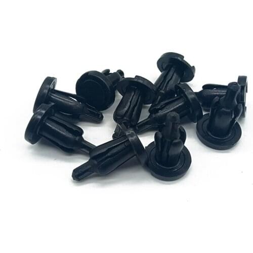 50PCSAuto Fastener Retainer Clips For 10mm Hole Plastic Rivets Push Engine Cover Fender Bumper Door Trim Panel Clips