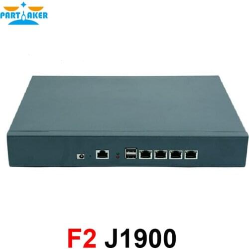 1U VPN Firewall appliance F2 for 4 LAN support Intel Celeron J1900 processor server network router 2GB Ram 8GB SSD Pfsense