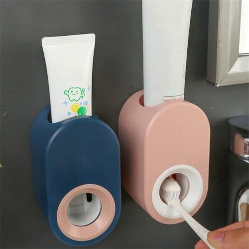 Automatic Toothpaste Squeezer Plastic Rolling Gun Squeezer Tube Sucker Toothpaste Holder Bathroom Dental Cream Manual Dispenser
