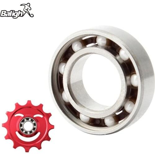 Balight Bike Rear Derailleur Guide Wheel Ceramics Bearing Wheels Pulley Bearing MTB Road Fixed Gear Bicycle Accessories