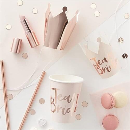 Hen Party Team Bride Cups Straws Decoration Bachelorette Photo Props Bride To Be Party Decoration Supplies