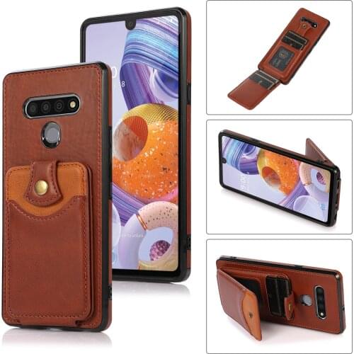 Wallet Retro Vintage Pu Leather Case For LG Stylo6 / Stylo7 5G Back Flip Coque Photo Frame Card Slots Cover