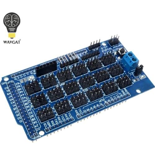 For Arduino MEGA Sensor Shield V1.0 V2.0 Dedicated Expansion Development Board MEGA 2560 Sup IIC Bluetooth SD Robot Parts DIY