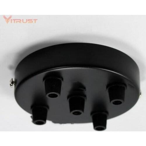 DIY lamp base vintage ceiling plate base lamp Multi rose pendant light canopy with cable wire grip