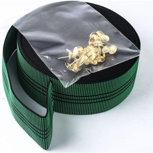 10 Meters widths 5cm /7cm 50mm 70mm Upholstery Webbing Latex Elasbelt Elastic Furniture Sofa Webbing +Give 25PCS fixed nails