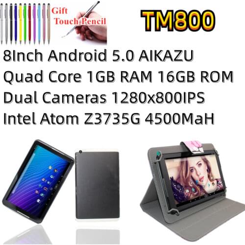 Glavey 8 Inch TM800 IPS Quad Core Android 5.0 16GB ROM 1GB RAM 1280*800 HD Bluetooth WiFi Metal shell Tablet PC