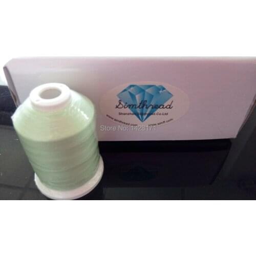 Simthread Brand hot selling 5 pcs 1000m nylon glow in the dark thread embroidery thread +10pcs A bobbin with free shipping