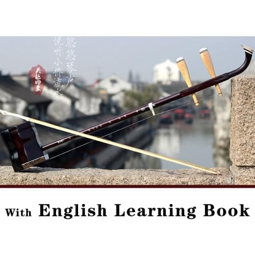Chinese Stringed erhu musical instrument Ethnic Wuyue Fiddle Violin Bow Two-stringed with case