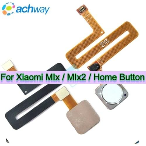 Xiaomi Mix Home Button FingerPrint Touch ID Sensor Flex Cable Ribbon Replacement Parts Xiaomi Mix2 Button Key Black/White/Golden