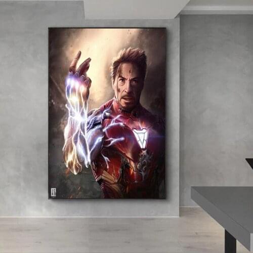 Marvel Avengers Superhero Movie Canvas Painting Captain America Iron Man Thor Posters and Prints Wall Art Picture for Home Decor