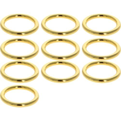 MroMax Top Quality Zinc Alloy O-ring Electroplating 20mm Inner Diameter Ring Decorative Rings Ring Diameter 3mm 5/6/10/15/25pcs