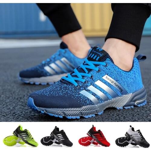 Mens Sneakers Plus Size 47 Breathable Man Running Shoes Male Lace Up Outdoor Sports Shoes Comfort Walking Jogging Casual Shoes