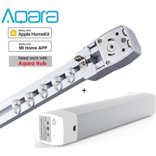 Customizable Super Silent Electric Curtain track and Aqara motor Curtain rail control system for Zigbee Mija app Smart Home