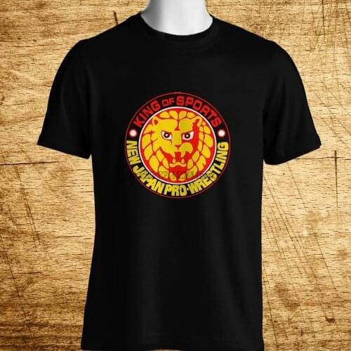 New King Of Sports Japan Pro Wrestling Logo MenS Black T-Shirt Size S-3Xl Women Tshirt