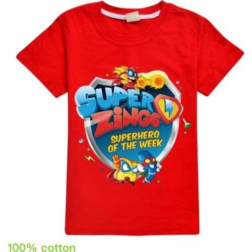 New Cute Super Zings Baby Cartoon Kids T Shirt Boys/girls Superzings Children T-shirt Fashion Movie Tshirt Clothes