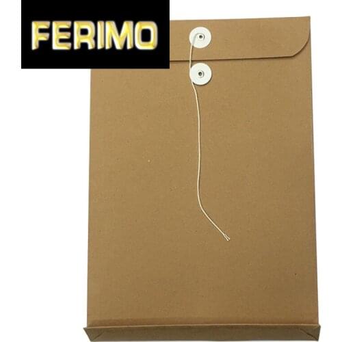 A4 size 33*23*2.7cm kraft paper document bag, A4 file folder envelope for office storage