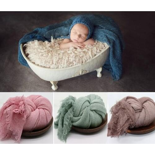 Newborn Photography Props Retro Plaid Background Blanket Infant Soft Mat Pad Studio Shoot Fotografia Accessories Photo Props