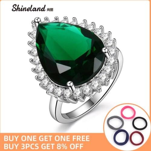 Shineland Rings With Cubic Zirkonia For Women