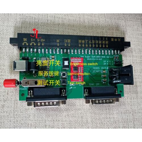 SNK Motherboard JAMMA to DB 15PIN Joypad Convert Board JAMMA CBOX Converter 12v conversion board JAMMA to DB15 Gamepad