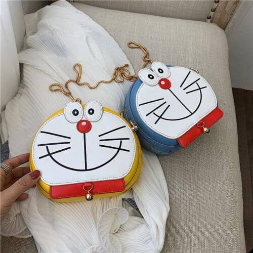 Cute Cartoon Shoulder Bag For Girls Female Summer Bag Funny Chain Crossdoby Bag Women Handbag and Purse Small Flap