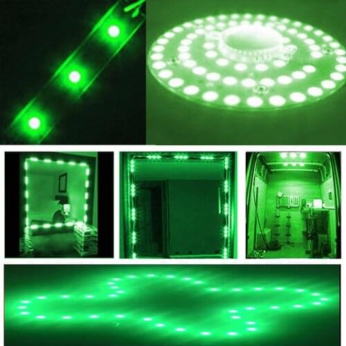 YOLU 20 Pcs Super Bright COB LED Module Light Strip Tape Lamp 12V 2W Injection Milky Cover IP65 Waterproof White Warm Red Green
