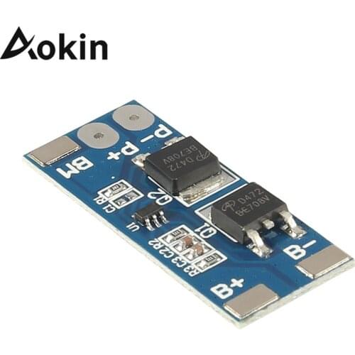 Aokin BMS 2S 8A Li-ion 7.4v 8.4V 18650 BMS PCM 15A Peak Current Battery Protection Board For Li-ion Lipo Battery Cell Pack