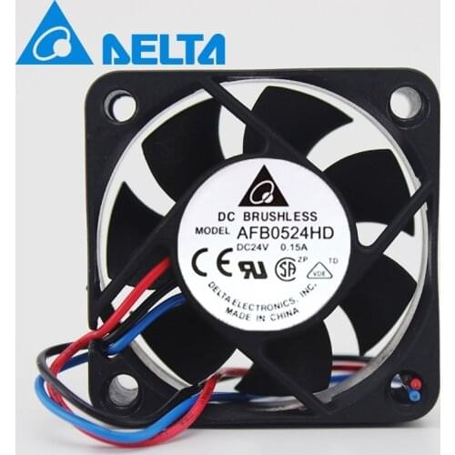 1pcs AFB0524HD 5015 50mm 50*50*15mm server inverter case axial Cooling Fan DC 24V 0.15A