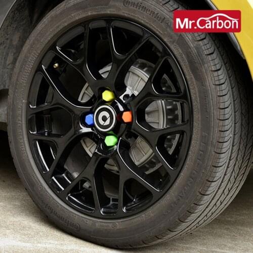 4pcs Silica Gel Wheel Hub Screw Cover Dust Proof Antirust Screw Nut Protection For Smart 453 Fortwo Forfour Styling Accessories