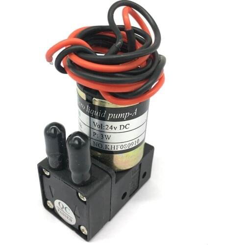 4Pcs KHF small ink pump 24VDC 3W 100-200ML/min Micro diaphragm liquid pump for large format Eco Solvent printers