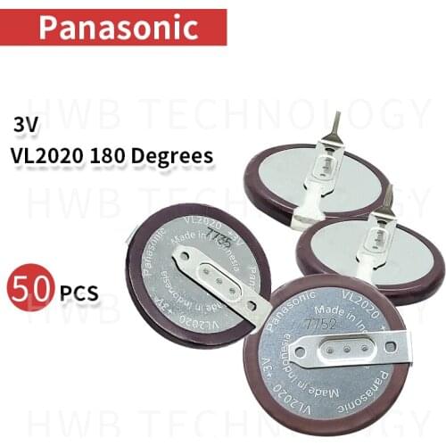 50 pcs/lot 100% Original New For PANASONIC VL2020 Car Key Fobs Rechargeable Battery For BMW Free Shipping VL 2020 Free shipping