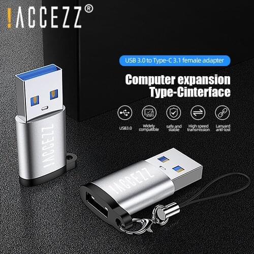 !ACCEZZ OTG USB C Adapter USB To Type C Female Adapter For Macbook Pro Laptop PC Tablet Earphones HUB Keyboard Charge Converters