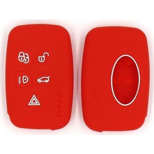 Suitable for Land Rover Discovery Freelander Aurora Range Rover Smart 5 Button Silicone Car Key Case