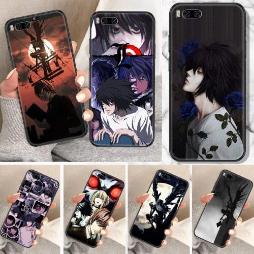 Death Note Anime L·Lawliet Phone Case For Xiaomi Mi Note 8 9 10 11 9T 10T A3 Lite Pro Ultra black art bumper fashion prime tpu