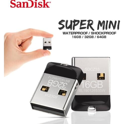 SanDisk Pen Drives 16GB USB flash drive 32GB 64GB USB 2.0 memory stick Mini pendrive U Disk for PC Tablet Support Official